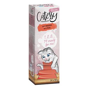 Catessy Mousse Kuipjes 14 x 90 g - met Kalf