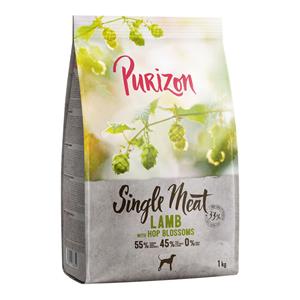 Purizon Extra voordelig! 1 kg  Droogvoer voor Honden - Single Meat Adult Lam met Erwten en Hopbloemen