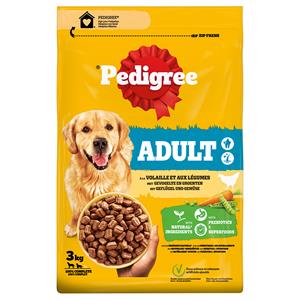 Pedigree 3 kg  Adult Gevogelte & Groente hondenvoer droog