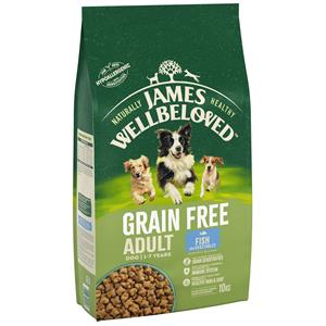 James Wellbeloved 10kg Adult Graanvrij Vis & Groenten  Hondenvoer