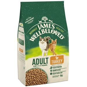 James Wellbeloved 4kg Adult Kalkoen  Kattenvoer
