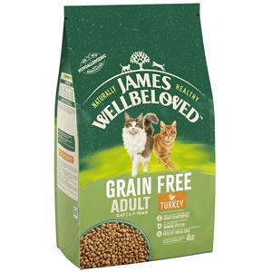 James Wellbeloved 4kg Adult Cat No Cereal Kalkoen  Kattenvoer