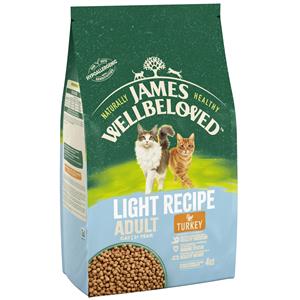 James Wellbeloved 4kg Adult Cat Light Kalkoen  Kattenvoer