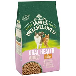 James Wellbeloved 4kg Adult Cat Oral Health Kalkoen  Kattenvoer