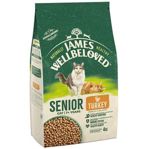 James Wellbeloved 4kg Senior 7+ Cat Kalkoen  Kattenvoer