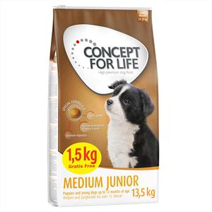 Concept for Life 13,5 kg  Medium Junior Honden Droogvoer