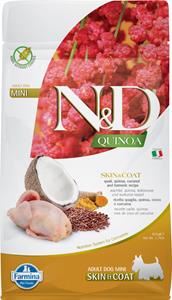 N&D Quinoa hondenvoeding Skin&Coat small breed Kwartel 800 gr.