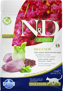 N&D Quinoa kattenvoeding Digestion Lam 300 gr.