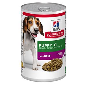 Hill's Science Plan Puppy Hondenvoer - met Rund (6 x 370 g)