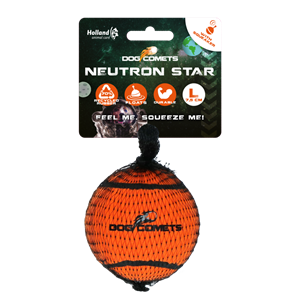Petsexclusive Dog comets Neutron Star Tennisbal met pieper L Oranje 1st