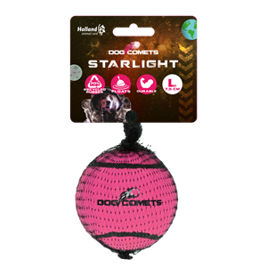 Dog Comets Starlight Tennisbal L Roze 1st