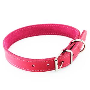 Heim Halsband met sierstiksels, roze 44-54cm, B25mm hond