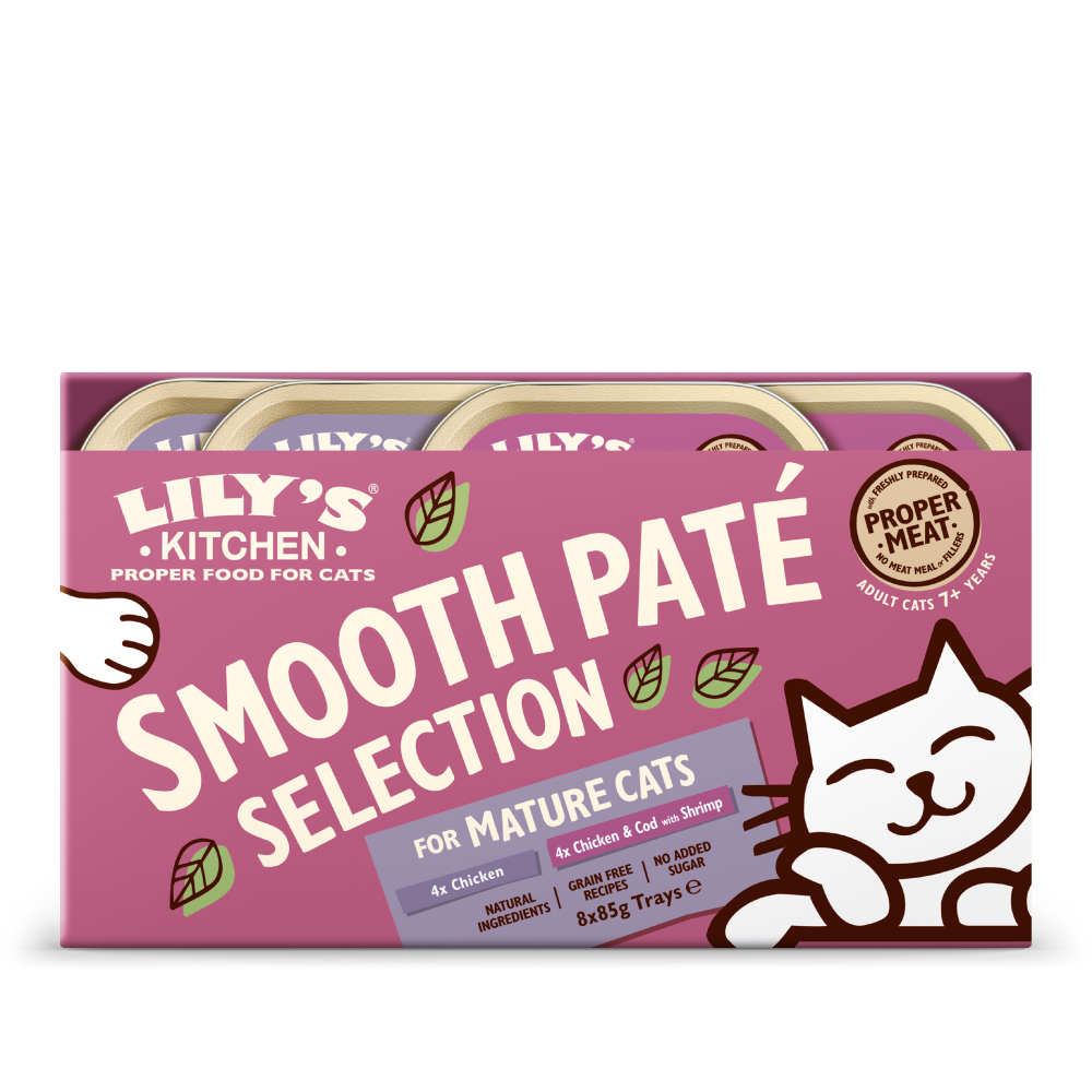 Lily's Kitchen Mature Cat Kattenvoer Mixpakket Pate 8 x 85 g (2 soorten)