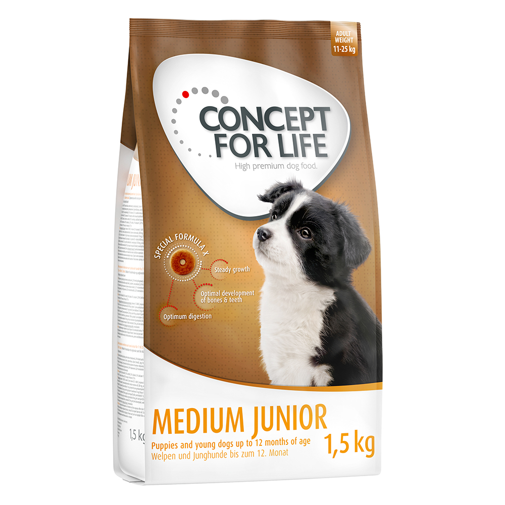 Concept for Life Medium Junior Hondenvoer - 4 x 1,5 kg