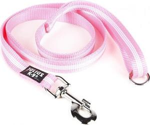 Julius-K9 IDC nylon lijn - met handvat - 14 mm x 1,2 m - Roze