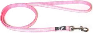 Julius-K9 IDC nylon lijn - met handvat - verstelbaar - 14 mm x 1 m - Roze