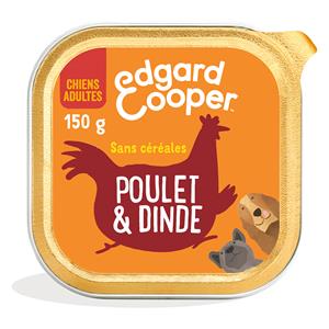 Edgard & Cooper 5 + 1 Gratis!  natvoer voor honden - Kip & Kalkoen (6 x 150 g)