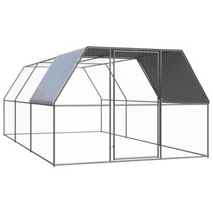 VIDAXL Outdoor-hühnerkefig 3x6x2 M Verzinkter Stahl