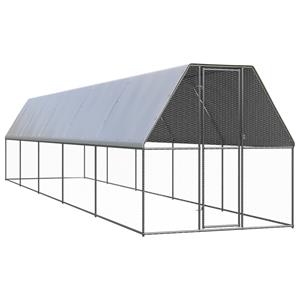 VidaXL Outdoor Hühnerkäfig mit Komplettüberdachung 2 m, 10 m, 2 m