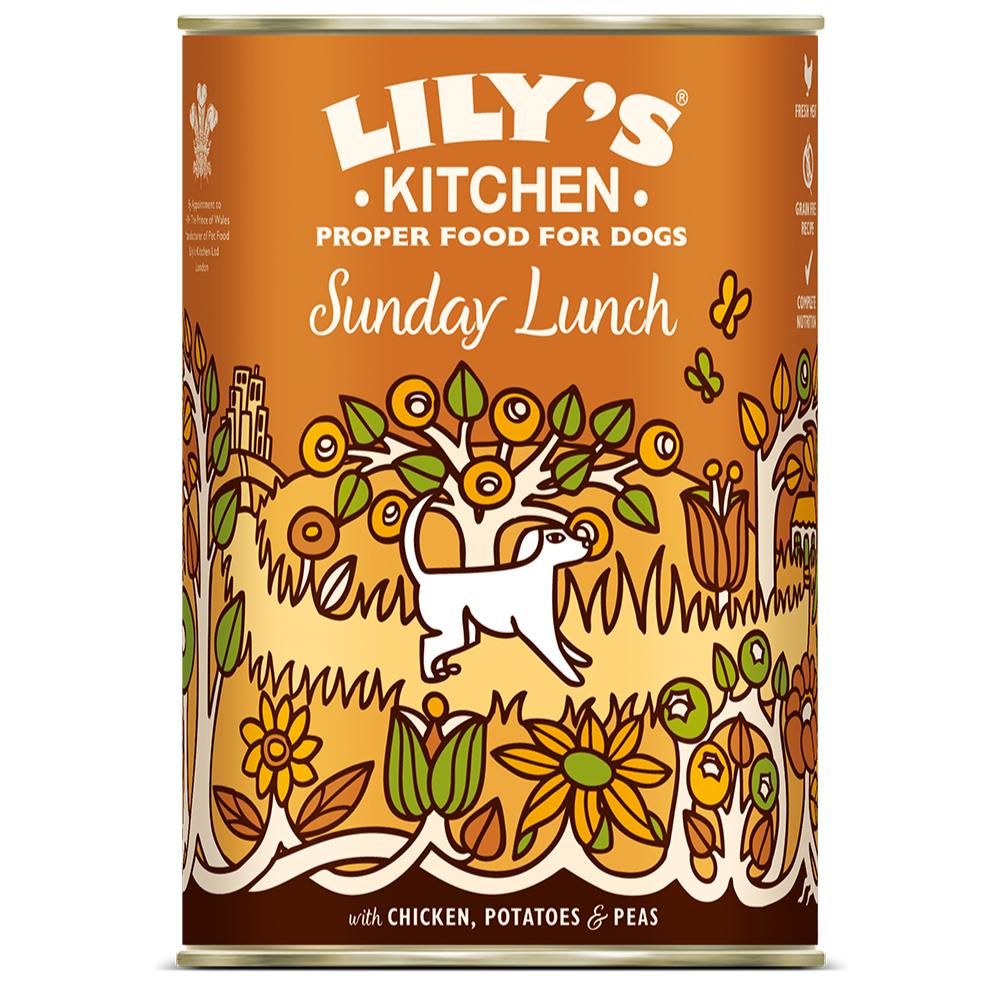 Lily's Kitchen Vispastei met Erwten Hondenvoer - Kip met aardappelen & erwten