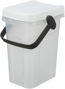 TRIXIE voerton luchtdicht afsluitbaar kunststof transparant wit / wit (7 LTR)