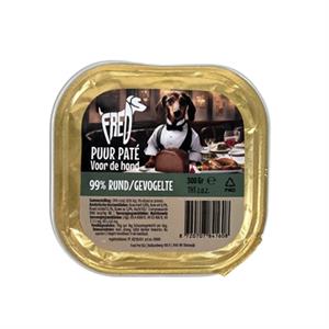 FREDS kuipje hond puur rund / gevogelte (9X300 GR)