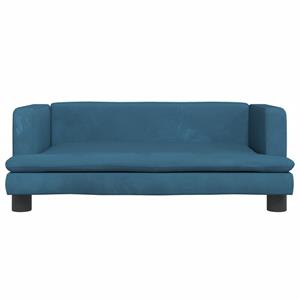 vidaXL Hondenmand 80x45x30 cm fluweel blauw