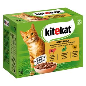 Kitekat 15% Korting!  Maaltijdzakjes 24/48 x 85 g Kattenvoer - Jachtfestijn in saus (48 x 85 g)