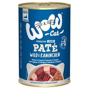 WOW Cat 6x400g  Senior Wild & Konijn natvoer voor katten