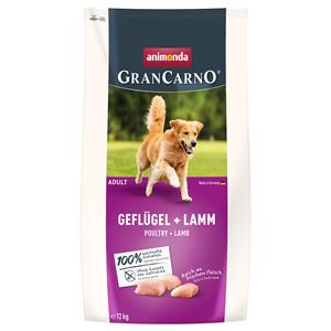 Animonda GranCarno 12kg  Adult Gevogelte + Lam droogvoer voor honden