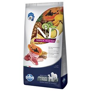 N&D Dog Tropical 10kg  Selection Adult Medium/Maxi met lam droogvoer voor honden