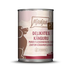 MjAMjAM 12x 400g  puur vleesgenot delicate kangoeroe puur hondenvoer nat