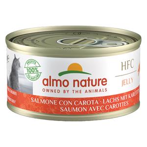 Almo Nature 70g Almo Nature HFC Natural 6 x 70 g Zalm met wortelen in gelei