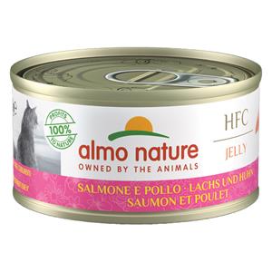 Almo Nature 70g 6x70g HFC zalm met kip in gelei Almo Nature Kattenvoer