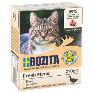 Bozita 6x370g stukjes in Saus met Eend  Kattenvoer