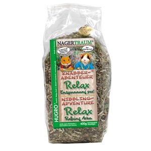 Hugro 400g  Knabbel Avontuur Relax Pure ontspanning voor kleine dieren