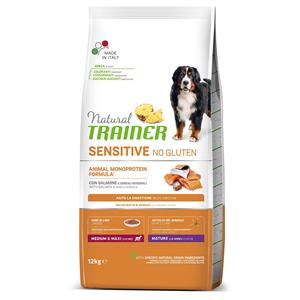 Trainer Natural Sensitive 12kg Natural Trainer Sensitive No Gluten Medium/Maxi Mature met zalm droogvoer hond