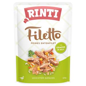 Rinti Voordeelpakket  Filetto Zakjes in Gelei 48 x 100 g - Eend met Groenten