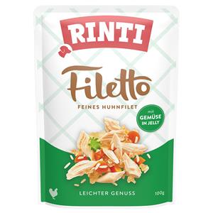 Rinti Voordeelpakket  Filetto Zakjes in Gelei 48 x 100 g - Kip met Groenten