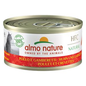 Almo Nature 70g 6x70g HFC kip en garnalen in gelei Almo Nature Kattenvoer