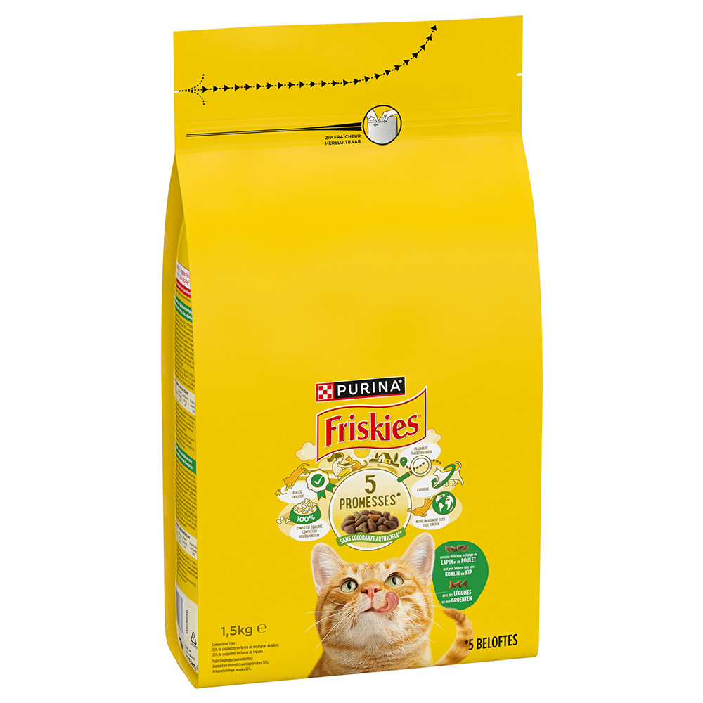Friskies 1,5kg Konijn, Kip & Groenten  Kattenvoer