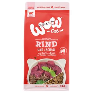 WOW Cat 2kg  Adult met rundvlees droogvoer voor katten