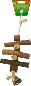 Boon Klos Hout 2x met Touw en Bel 35CM