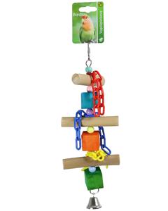 Boon Ladder Hout + Kralen + Bel 30CM