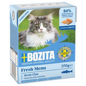 Bozita 6x370g stukjes in Saus met Koolvis  Kattenvoer