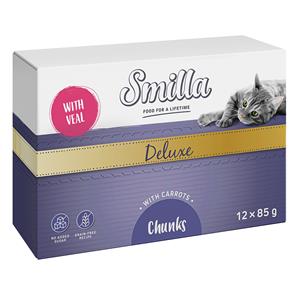 Smilla 12x85g  Deluxe Hapjes met Kalf en Wortels