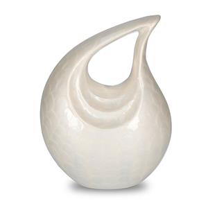 Urnwebshop Grote Elegance Dieren Urn Traan, geheel Pearl Beige (3 liter)