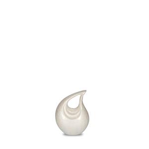 Urnwebshop Mini Elegance Dieren Urn Traan, geheel Pearl Beige (0.02 liter)