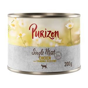 Purizon 200g Single Meat Kip met Kamillebloemen  Katten Natvoer