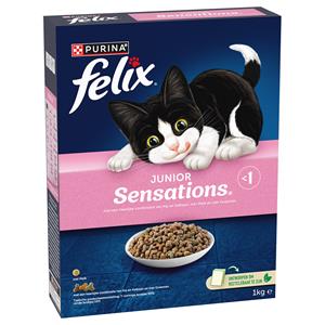 Felix 1kg  Junior Sensations Kat droogvoer